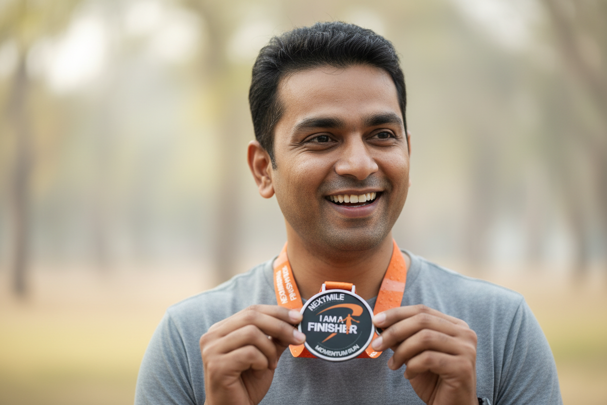 How It Works - Momentum Run Achievement (Soft Background)